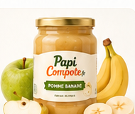 Compote pomme banane Papi Compote
